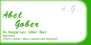 abel gober business card